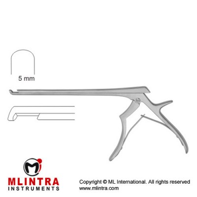 Ferris-Smith Kerrison Punch 40° Forward Down Cutting Stainless Steel, 20 cm - 8" Bite Size 5 mm